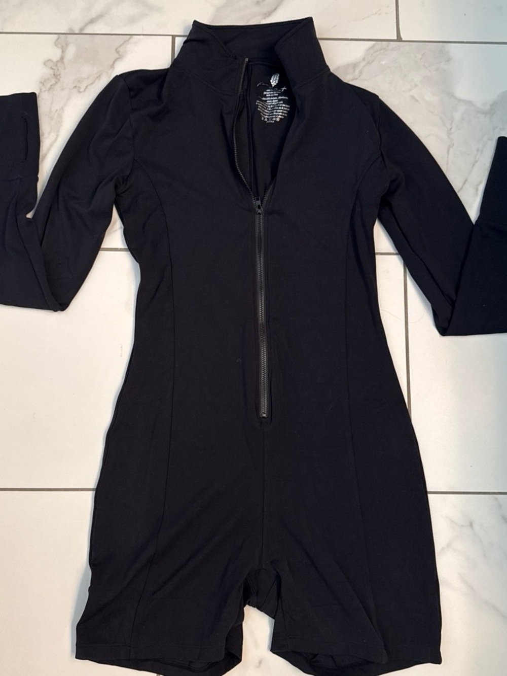 Free People Movement Zip It Up Runsie One Piece Active Long Sleeve NWOT
